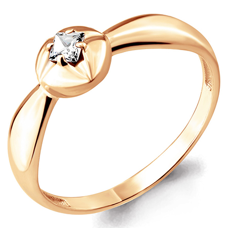 Кольцо, золото, фианит, 68169